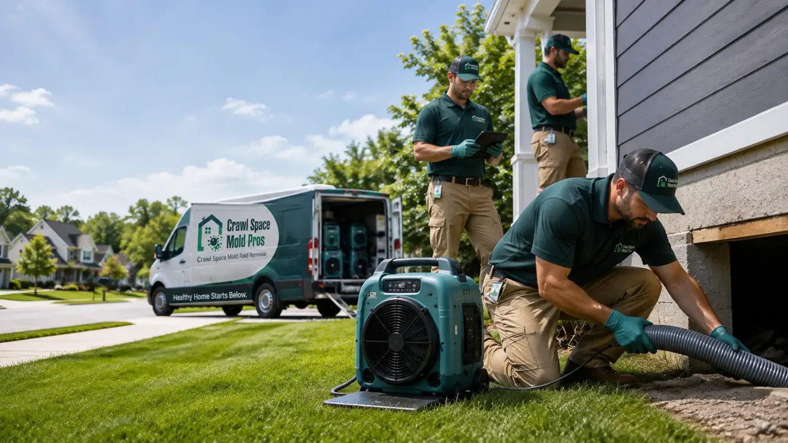 Crawl Space Mold Removal in Fairfield, IA